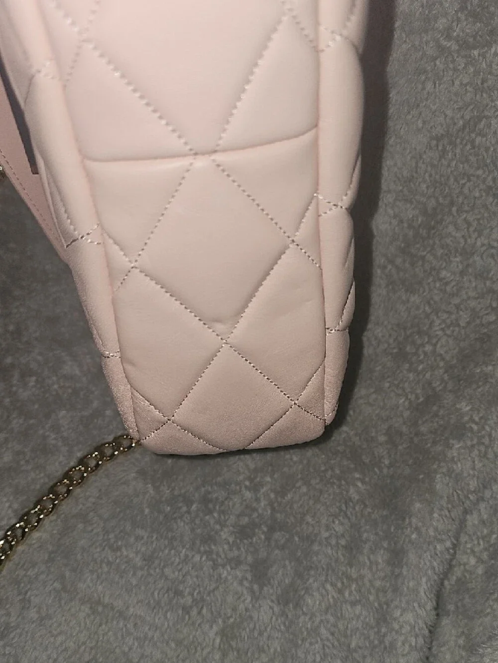 kate spade Quilted Light Pink Chain-Shoulder Crossbody